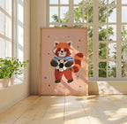 Red Panda Soccer Print