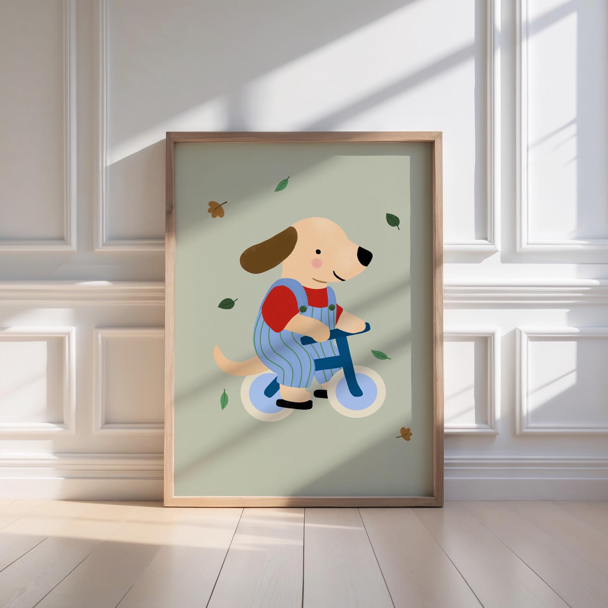 Dog on Bike Print