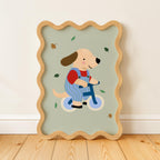 Dog on Bike Print