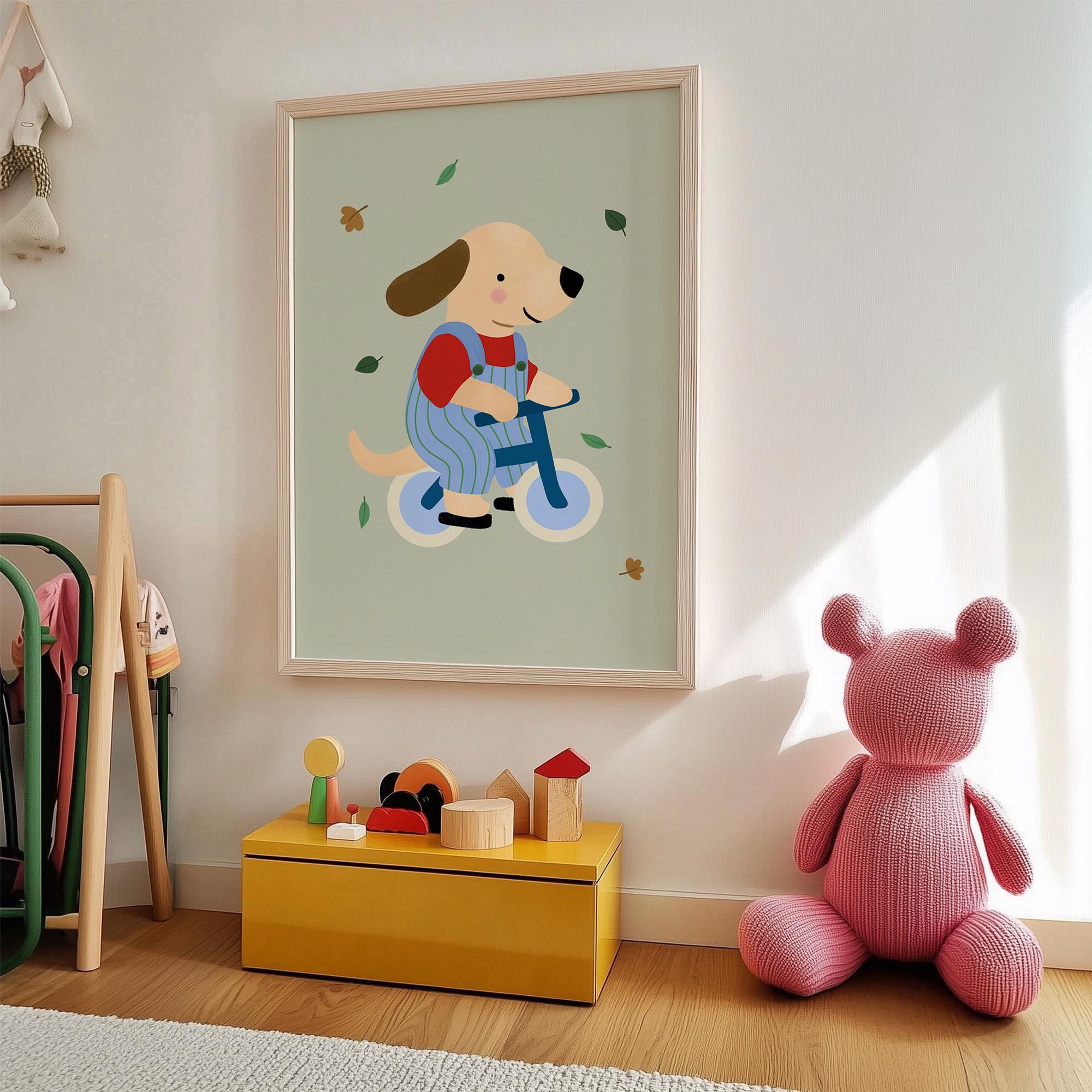 Dog on Bike Print