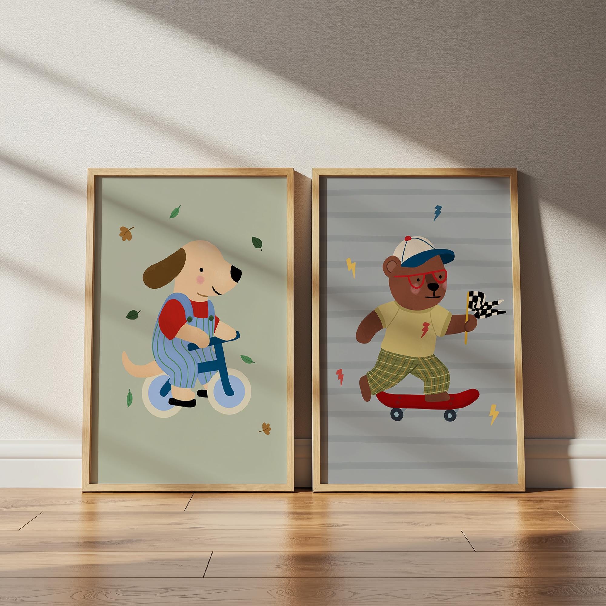 Dog on Bike Print