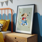 Dog on Bike Print