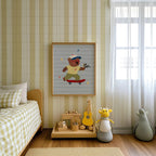 Bear on Skateboard Print