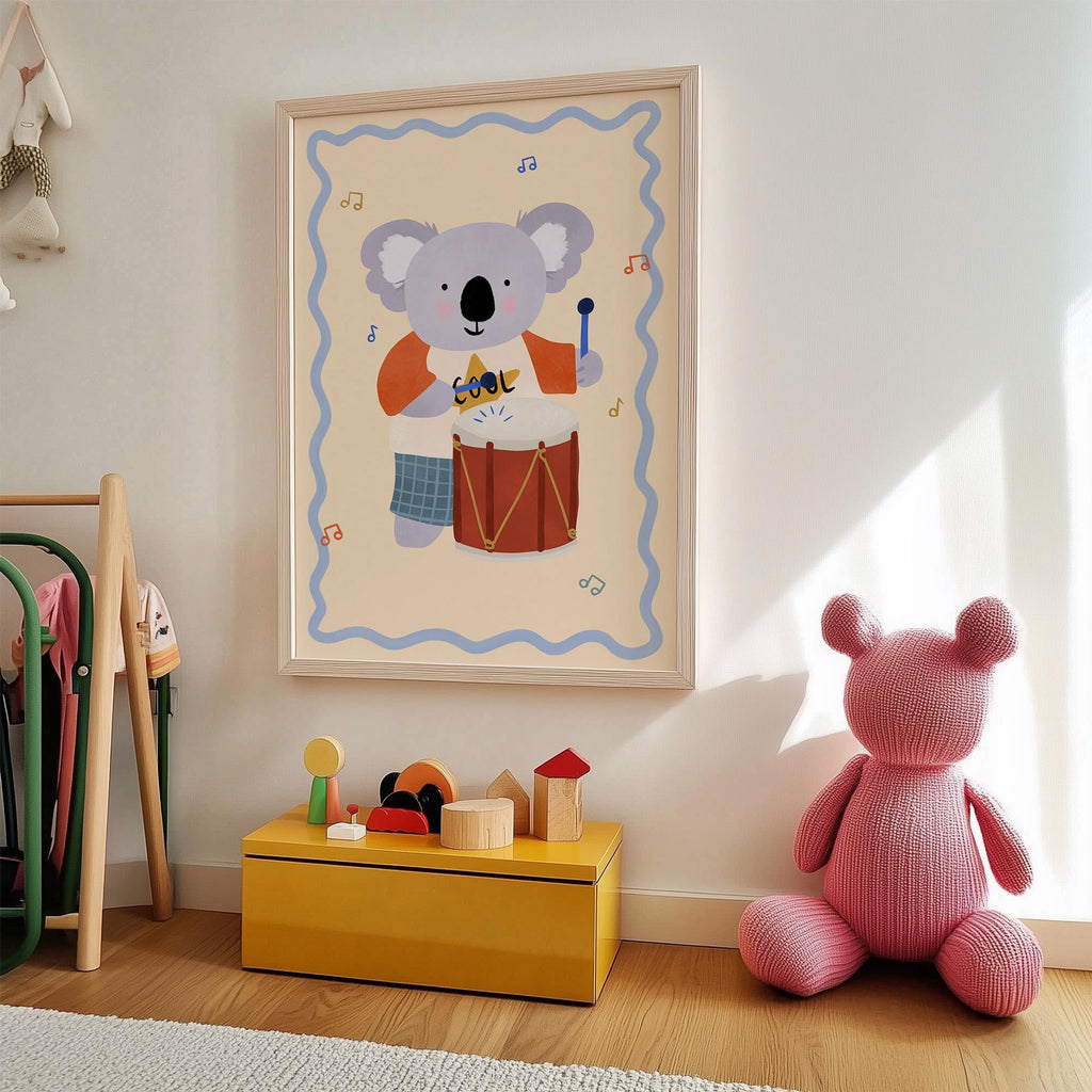 Koala with Drum Print