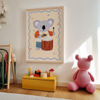 Koala with Drum Print