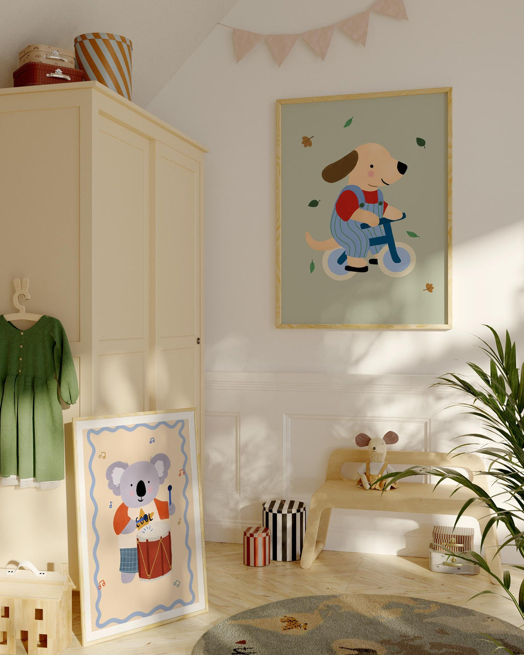 Koala with Drum Print