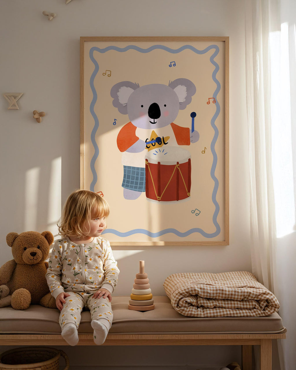 Koala with Drum Print