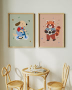 Red Panda Soccer Print
