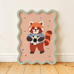 Red Panda Soccer Print
