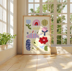 Personalised Flowers Name Print