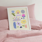Personalised Name Flowers Yellow Print