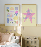Personalised Name Flowers Yellow Print