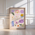 Personalised Name Flowers Print