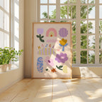 Personalised Name Flowers Print