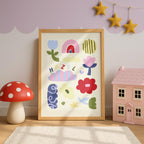 Personalised Flowers Name Print