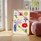 Personalised Flowers Name Print