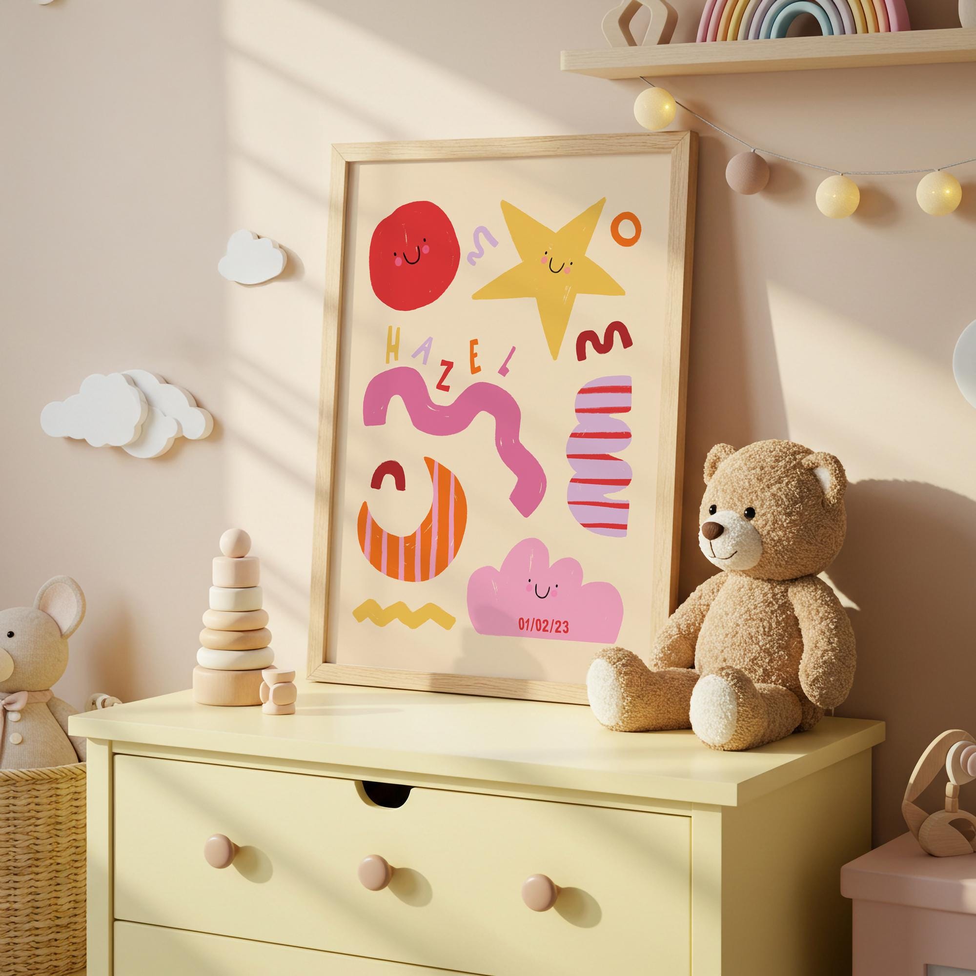 Personalised Name Abstract Print