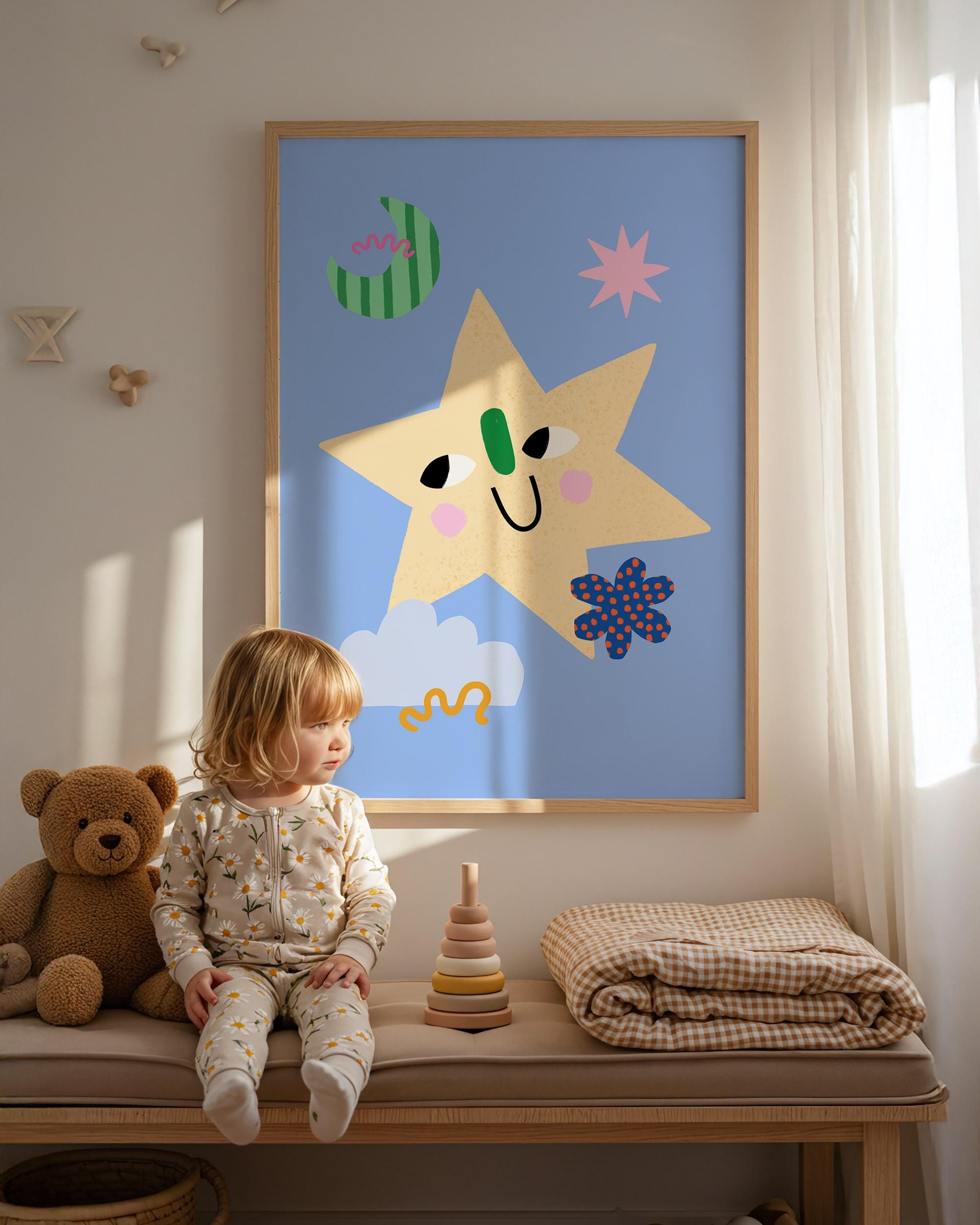 Smiling Star Kids Print