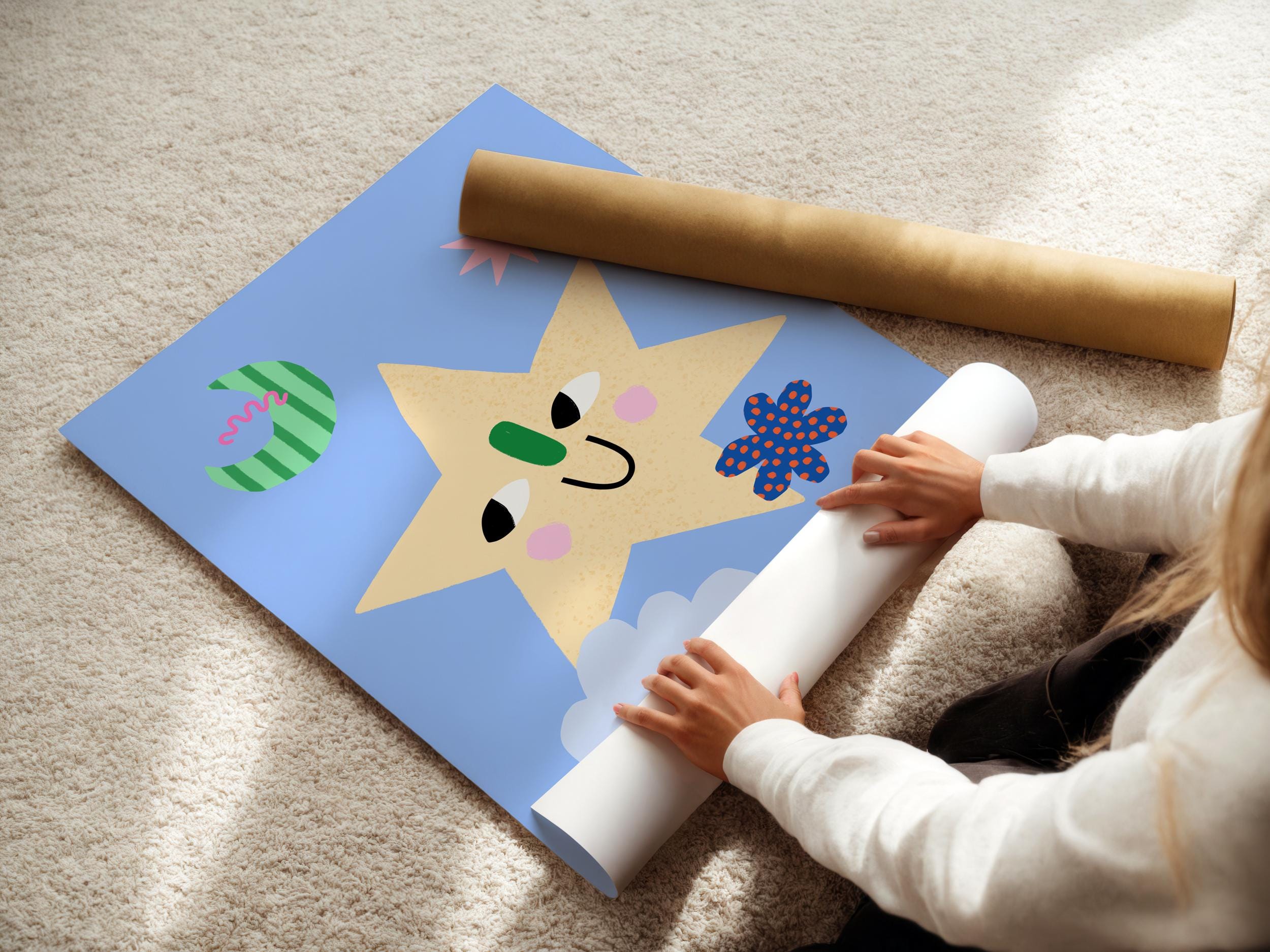 Smiling Star Kids Print
