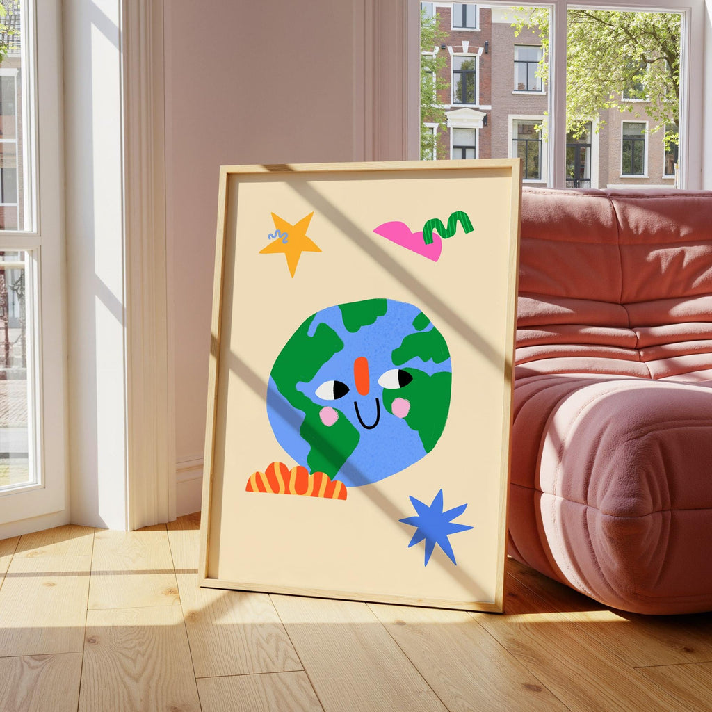 Smiling Earth Print