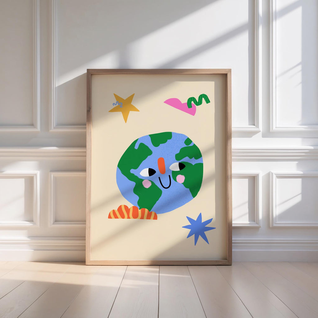 Smiling Earth Print