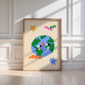 Smiling Earth Print