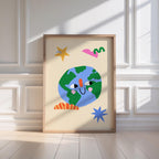 Smiling Earth Print