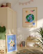 Smiling Earth Print