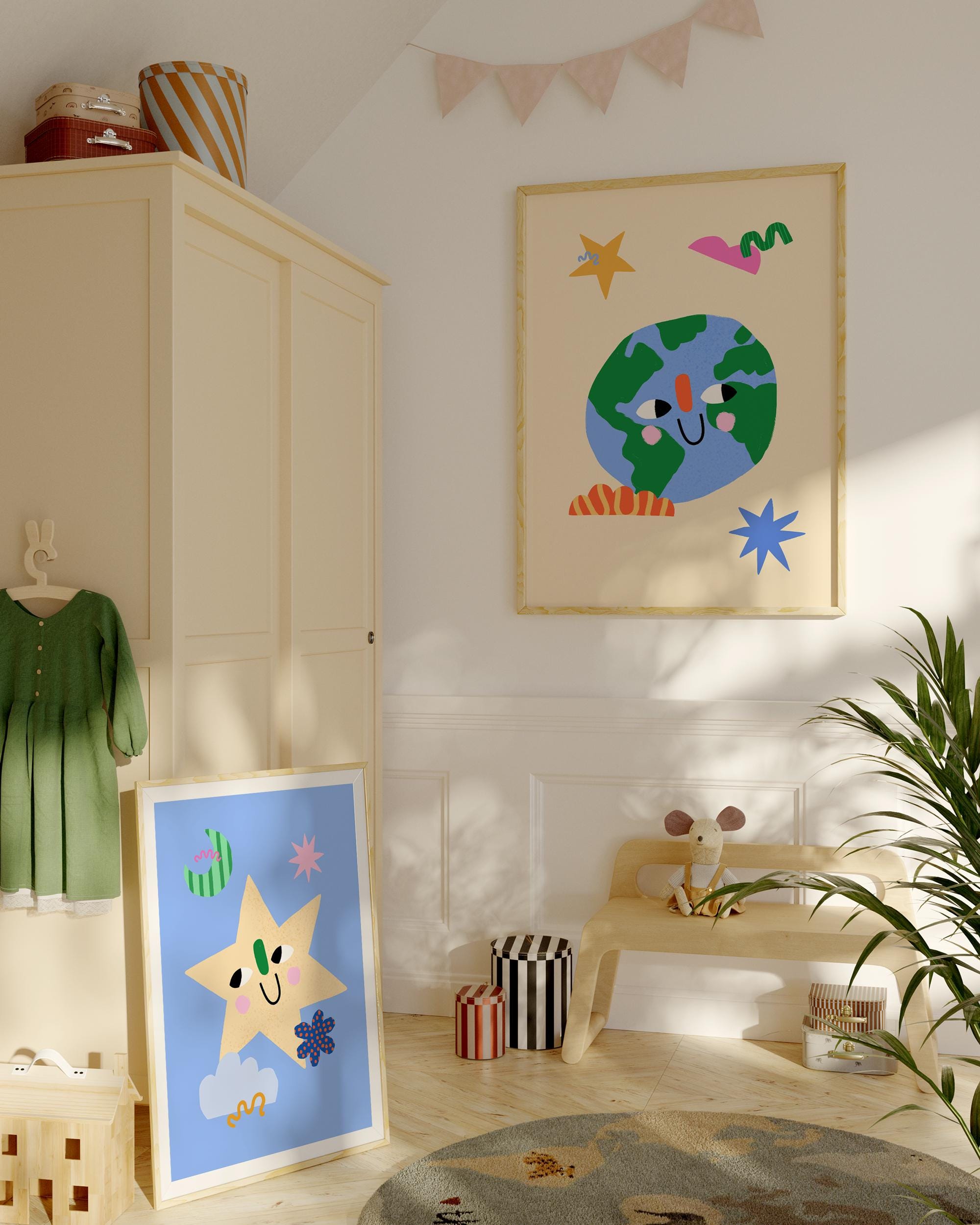 Smiling Earth Print