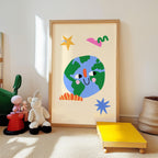 Smiling Earth Print