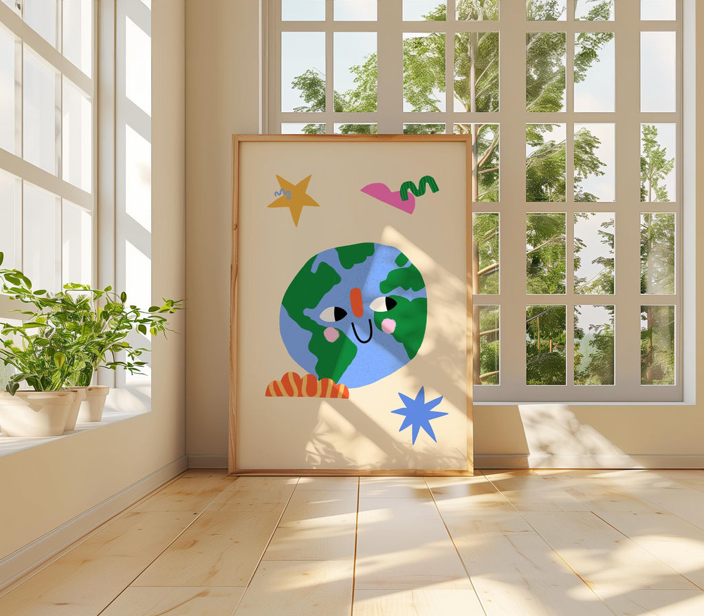 Smiling Earth Print