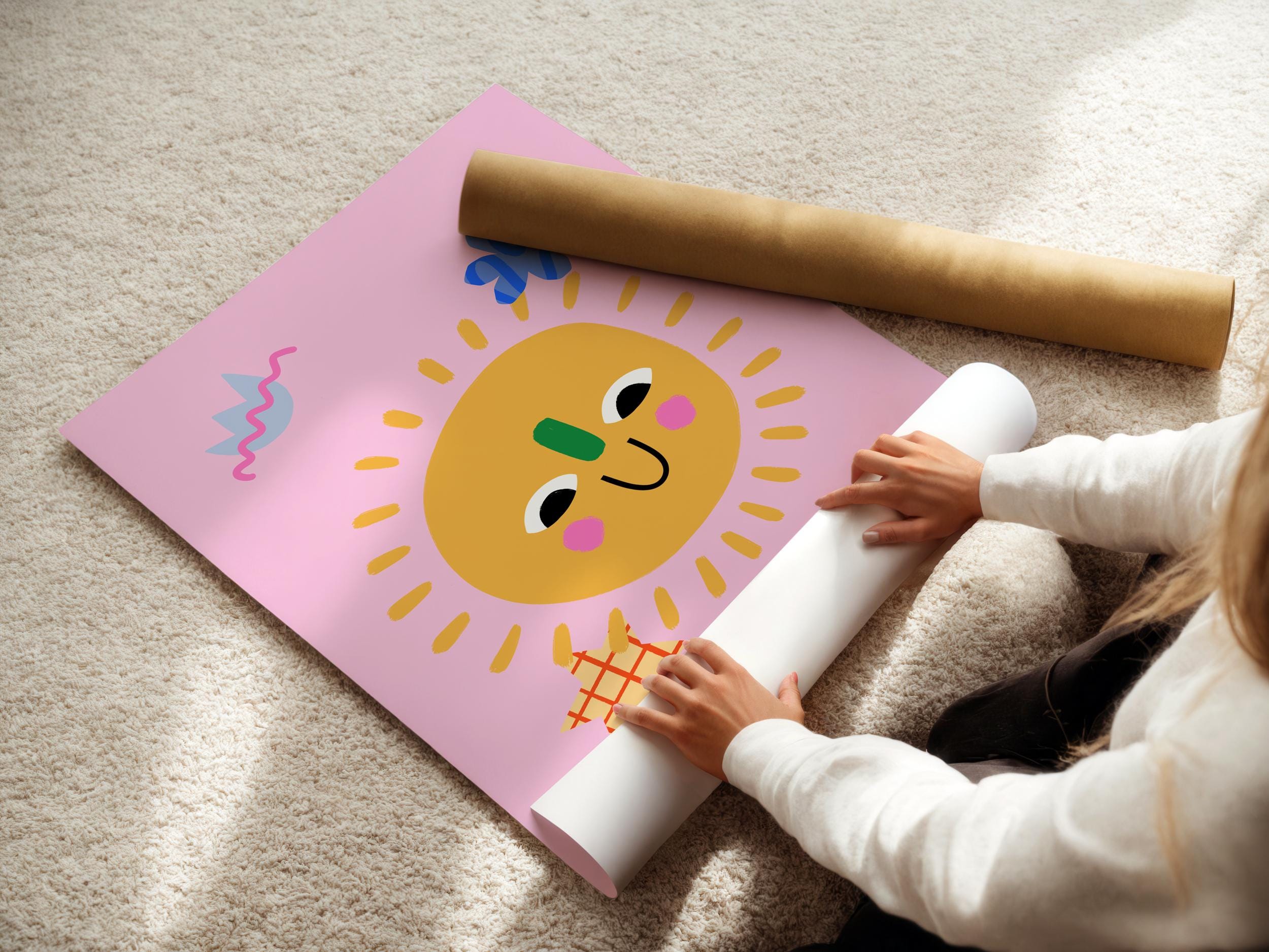 Smiling Sun Kids Print