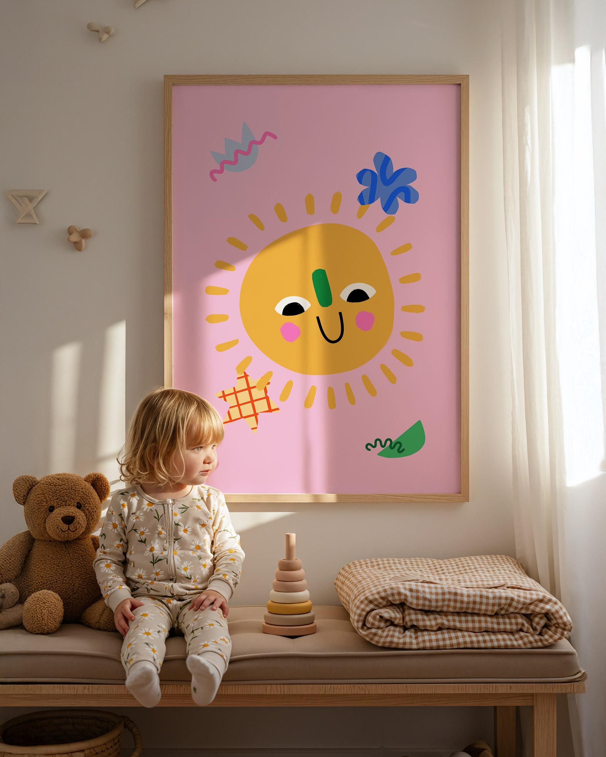 Smiling Sun Kids Print