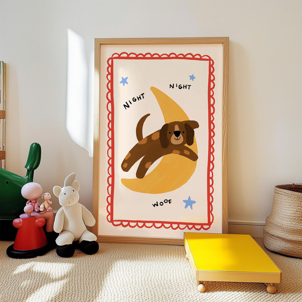 Night Night Dog Print
