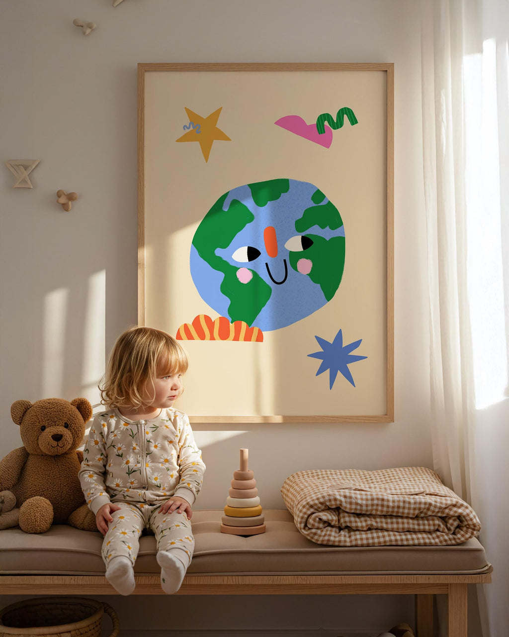 Smiling Earth Print