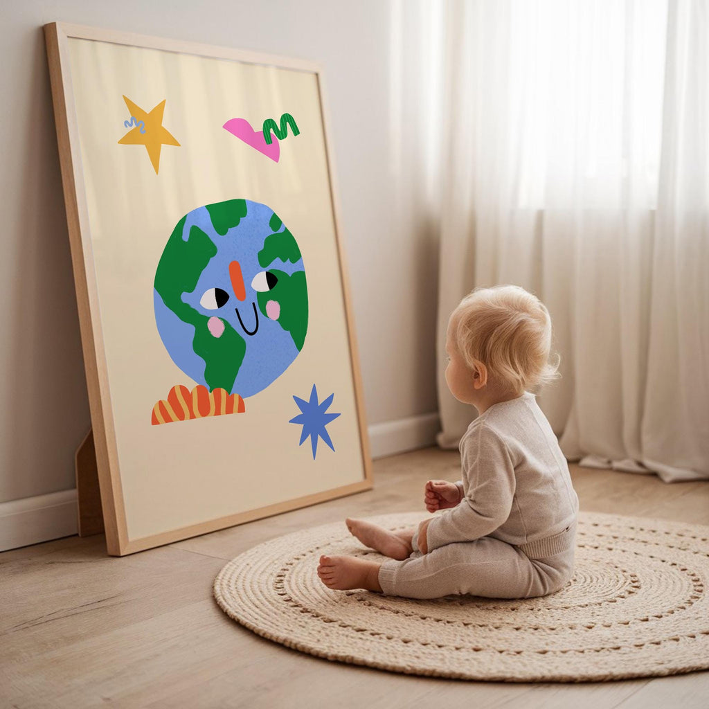 Smiling Earth Print