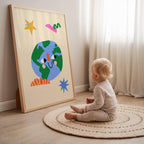 Smiling Earth Print