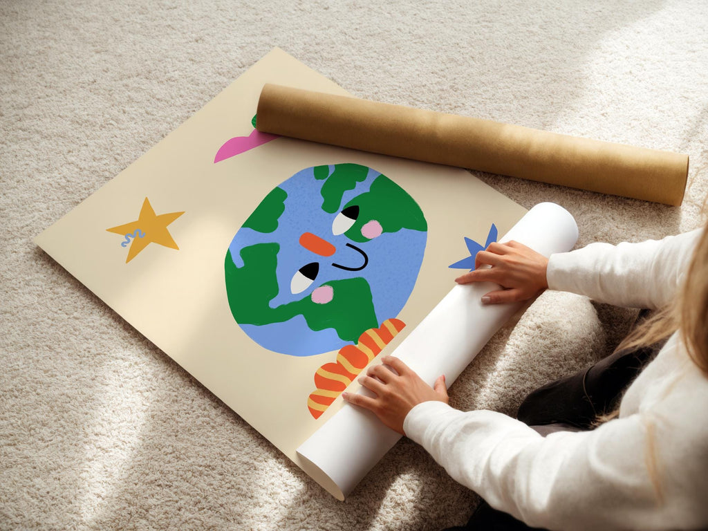 Smiling Earth Print