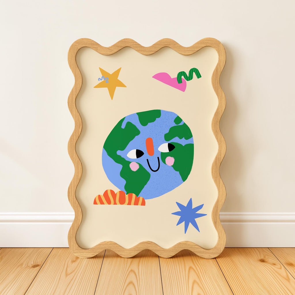 Smiling Earth Print
