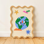 Smiling Earth Print
