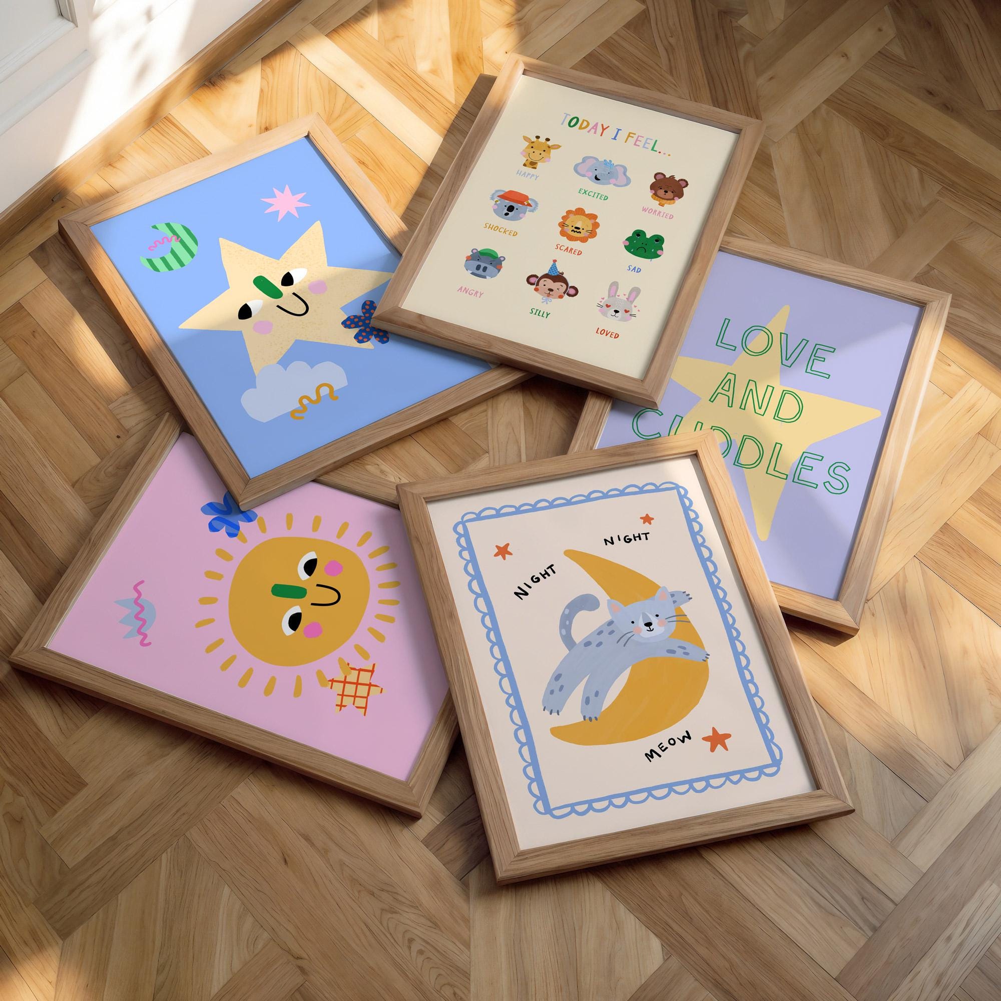 Night Night Cat Print