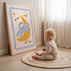 Night Night Cat Print