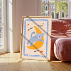 Night Night Cat Print