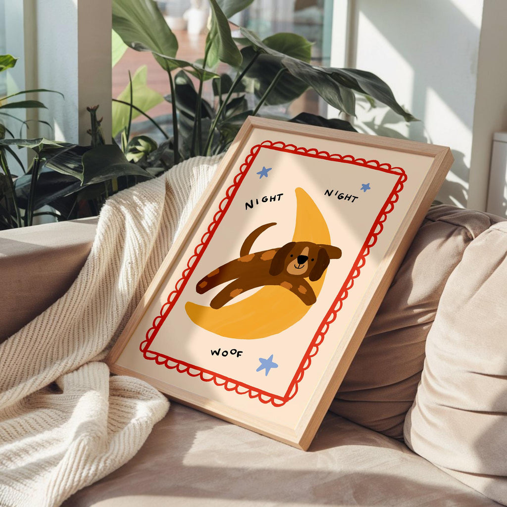Night Night Dog Print