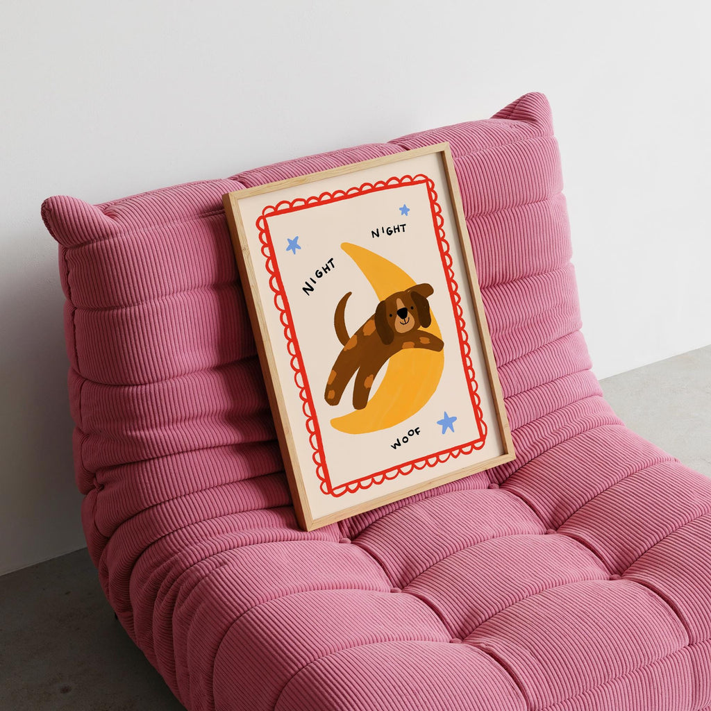 Night Night Dog Print