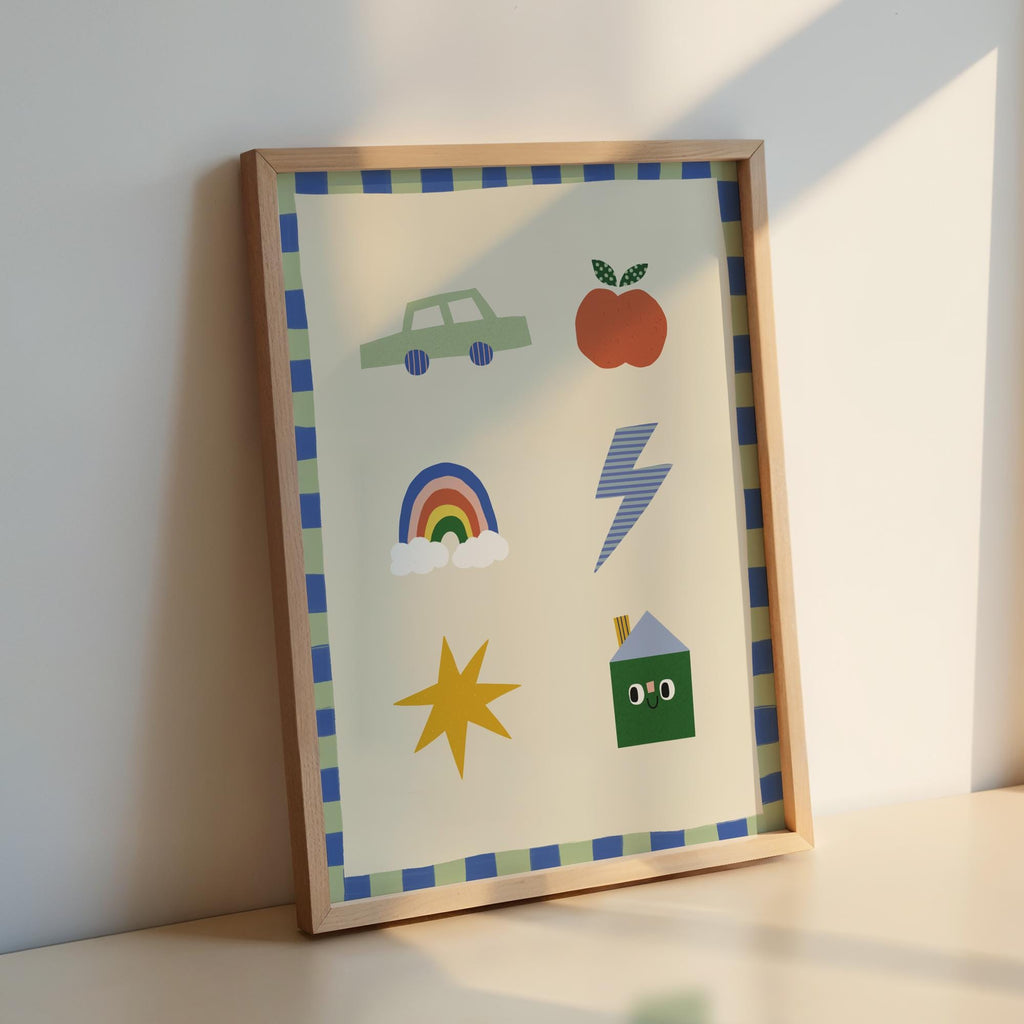 Cute Icons Kids Print