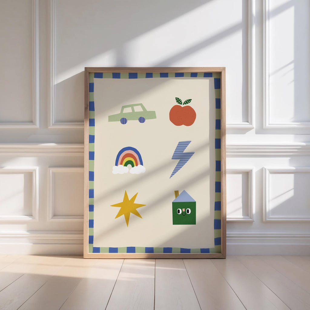 Cute Icons Kids Print
