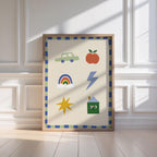 Cute Icons Kids Print
