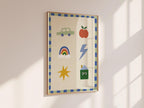 Cute Icons Kids Print