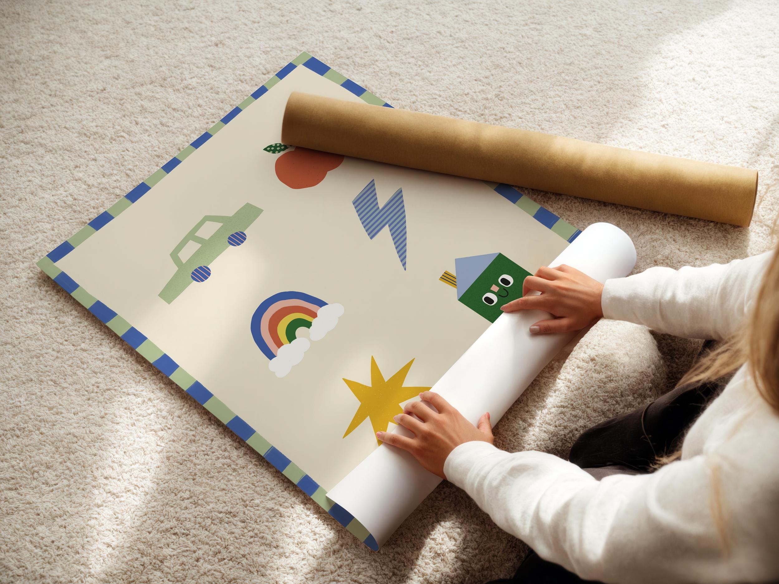 Cute Icons Kids Print